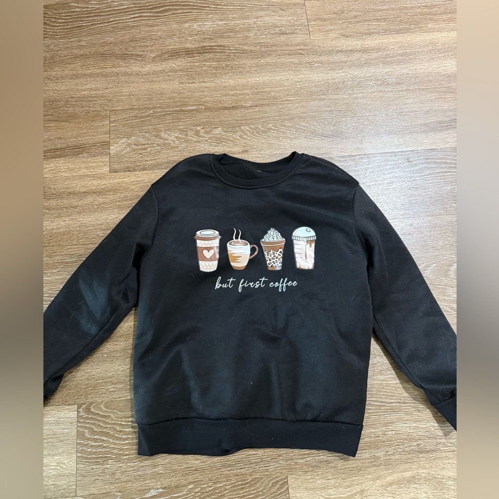 Black Coffee Graphic Sweatshirt